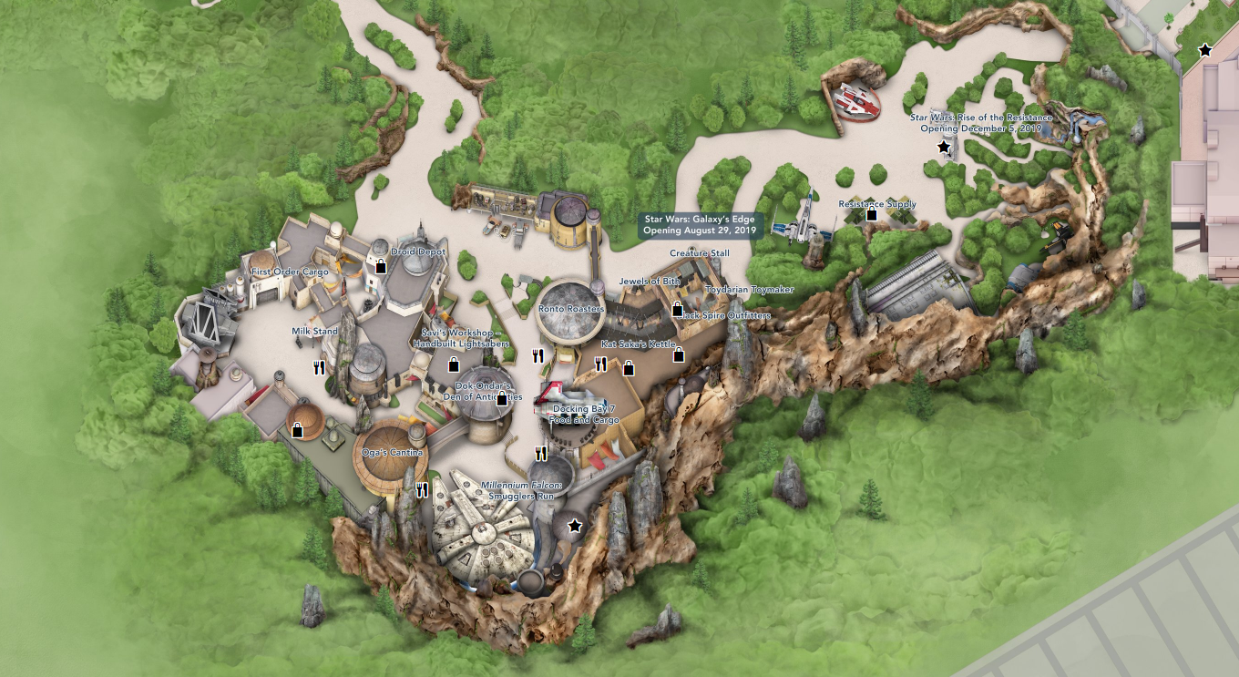 Star Wars: Galaxy's Edge Map