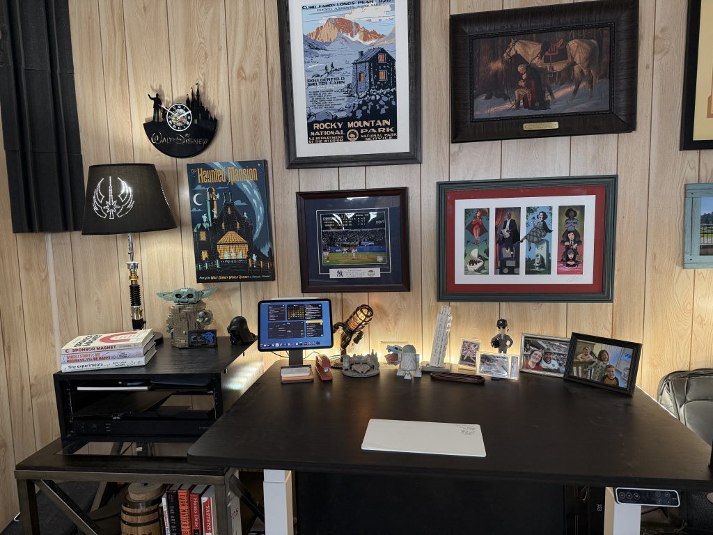 My writing desk, Summer 2025